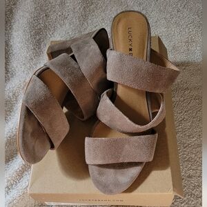 Lucky Brand Minna Heeled Sandals Sz 9.5